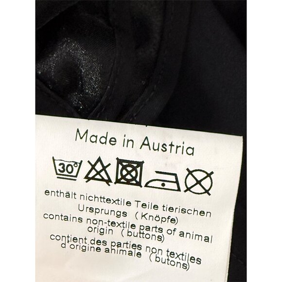 Chic Black Ruffled Women's Button Down Shirt - Picture 9 of 12